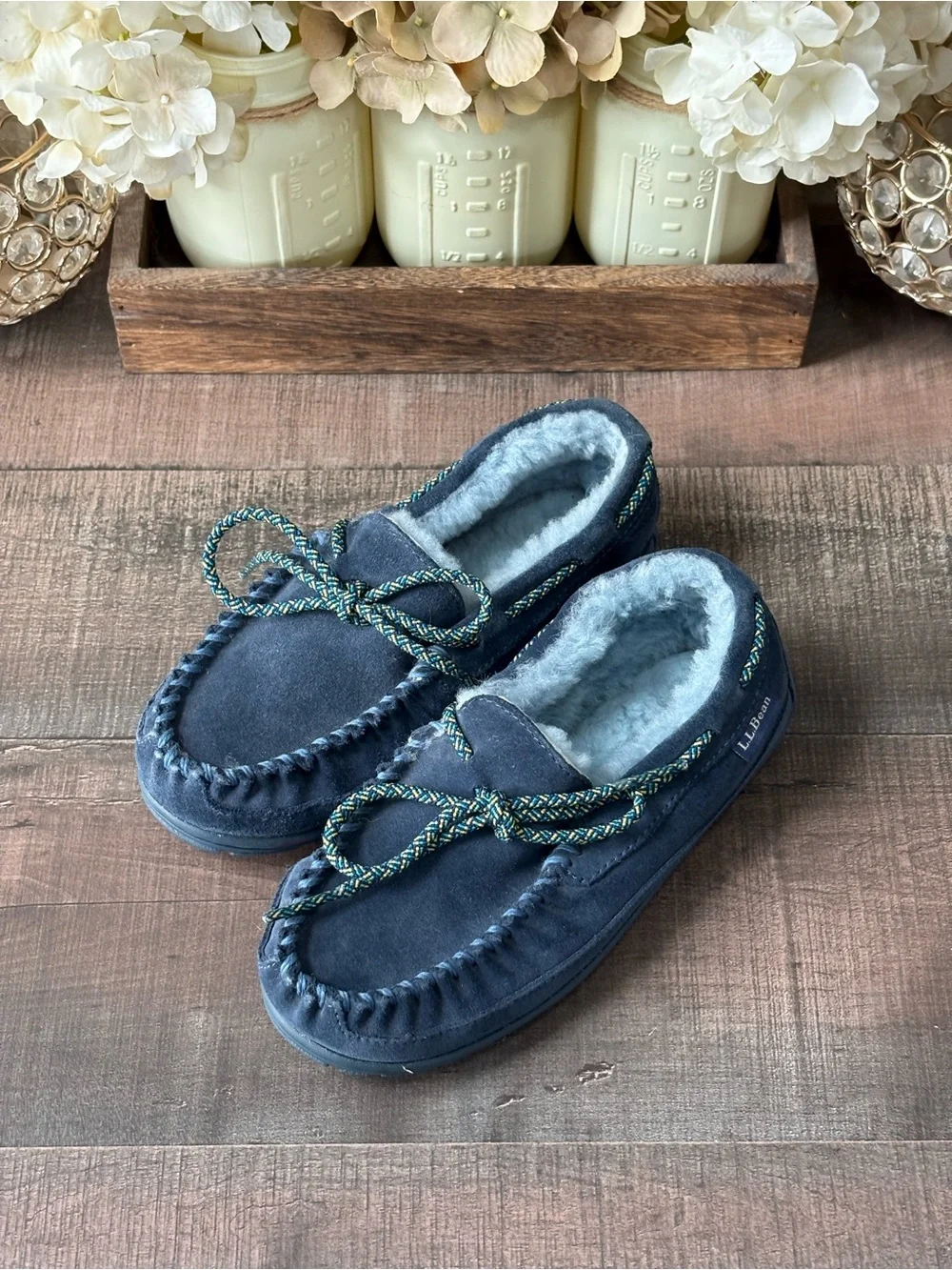 L.L.Bean Wicked Good Kids' Moc Slippers Size 1